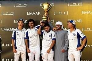 Bin Drai festejó en la EMAAR Polo Cup