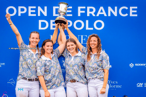 Yves Delorme ran out the champions of the Open de France Féminin